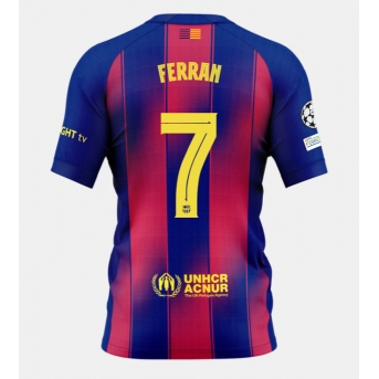 Barcelona Ferran Torres #7 Maglia Gara Casa Repliche 2025-26 Maniche Corte